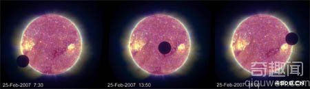 [图文]美国探测器拍到别具一格的太空日食图