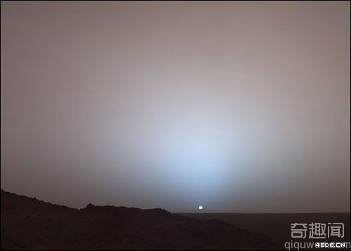 [多图]美探测器发回火星景象照片 壮观的火星日落景观