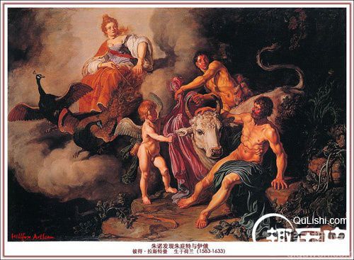 西方宙斯神话油画图片