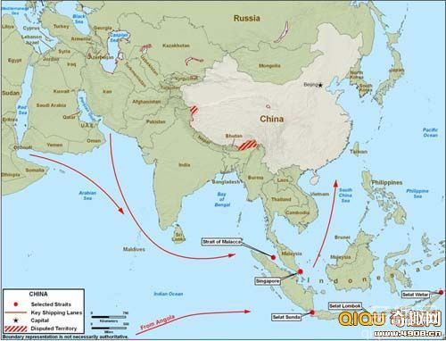 [多图]美国发表的解放军兵力武器分布图 常规导弹覆盖范围