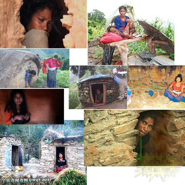 尼泊尔西部女人月经期被视为肮脏的 必须被隔离