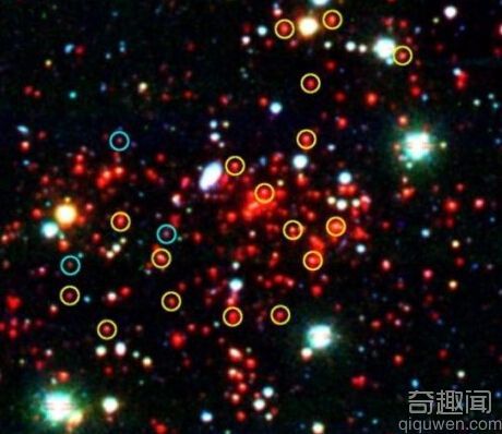 70亿光年发现巨型星系团 质量是太阳的800万亿倍