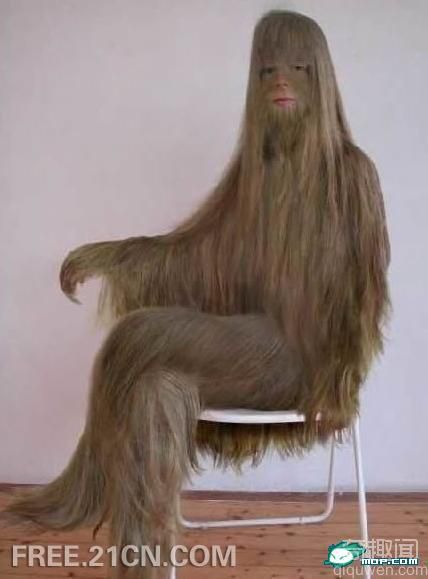 世界上最长的体毛：世界上体毛最长的人艾米丽·苏珊