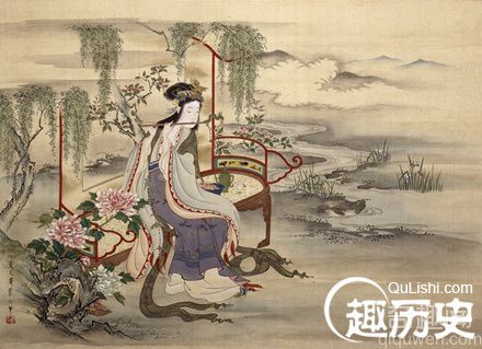 中国古代四大美女之羞花 杨玉环被称为羞花源于和花比美