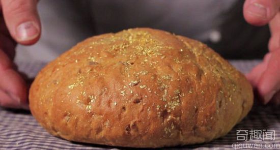 世界上最贵的面包 内含金粉250毫克