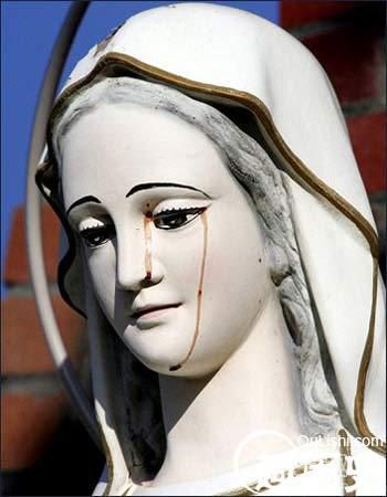 灵异未解之谜 澳洲圣母像显神流泪