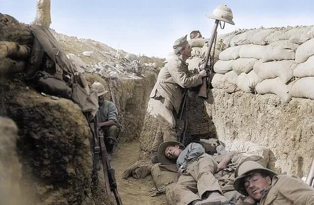 第一次世界大战时期罕见旧照重新上色，让战争的残酷更加真实呈现