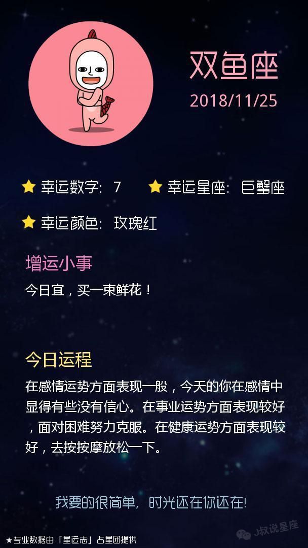 「星座运势」2018-11-25 巨蟹座放手一搏，摩羯座来一个惊喜吧！