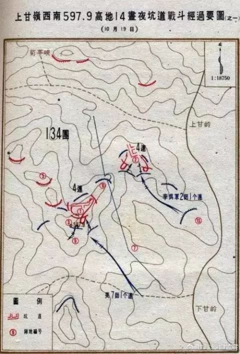 上甘岭战役地形图图片