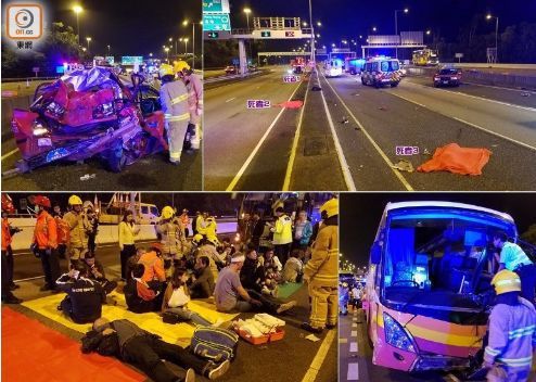 今晨香港，5死30伤。