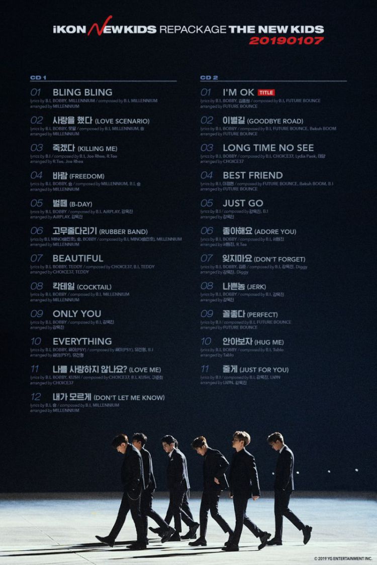 iKON再版新专辑歌单公开 23首全曲内容丰富