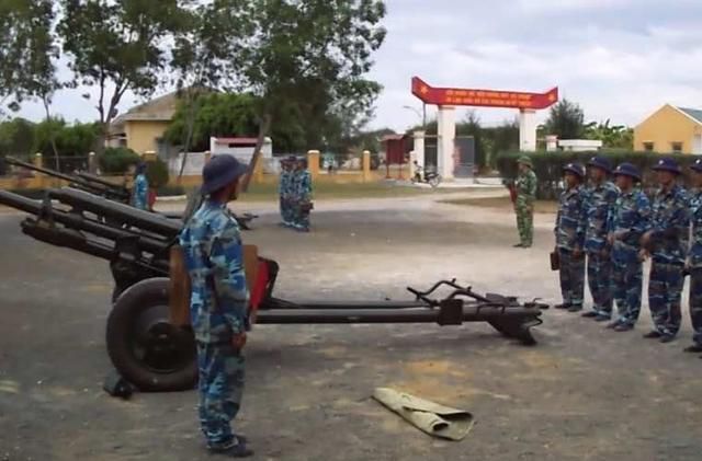 越南海军陆战队展示新火炮，其实是二战老炮，连虎式坦克都打不穿