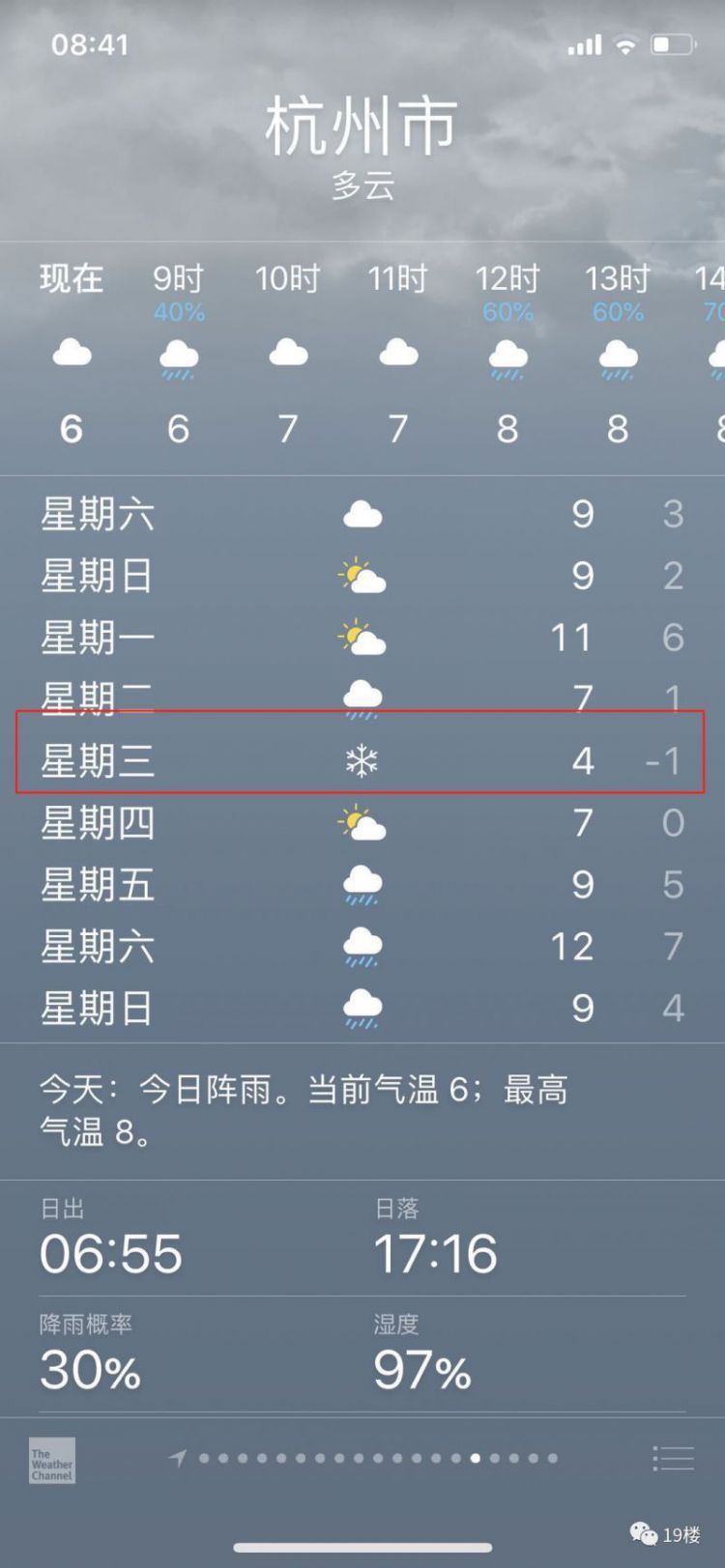 雨都杭州，我服你了呦！下周更心塞的来了……