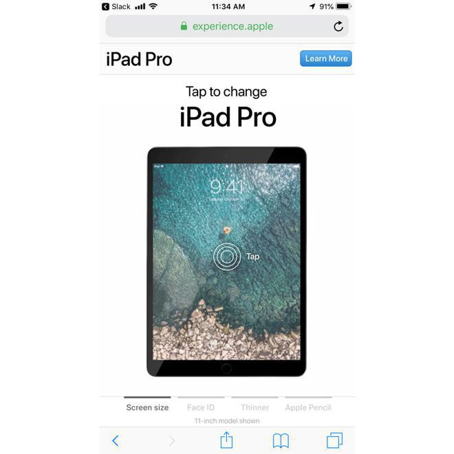                     为推销新iPad Pro 苹果给它做了独立网站