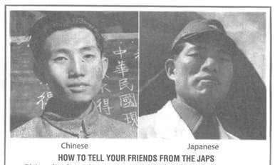 二战时期，在美国的中国人如何避免被当做日本人？