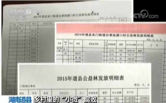 乡村里的“小微”腐败补偿款被村支书村秘书及亲属领走