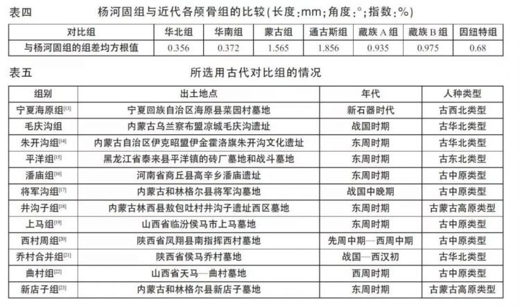 河南安阳杨河固遗址东周墓葬出土人骨研究