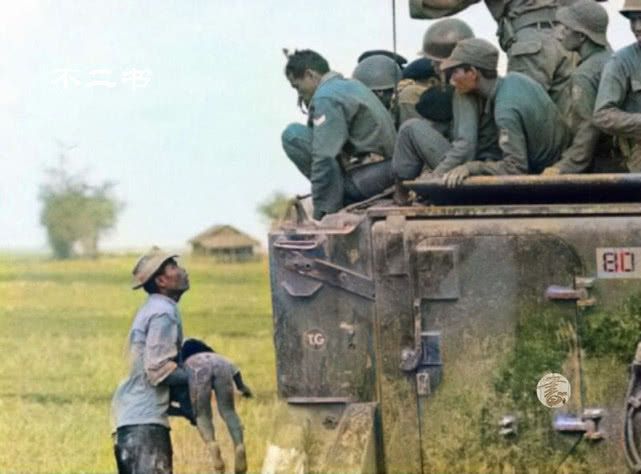 美越战争中的上色老照片：看看美军的武力入侵，给越南带去的伤害