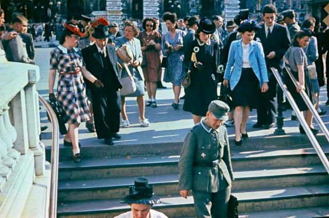 二战彩色老照片，欧美生活1943年