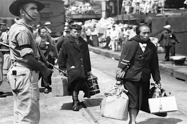 遣返中的台籍日本兵，悉尼港1946年