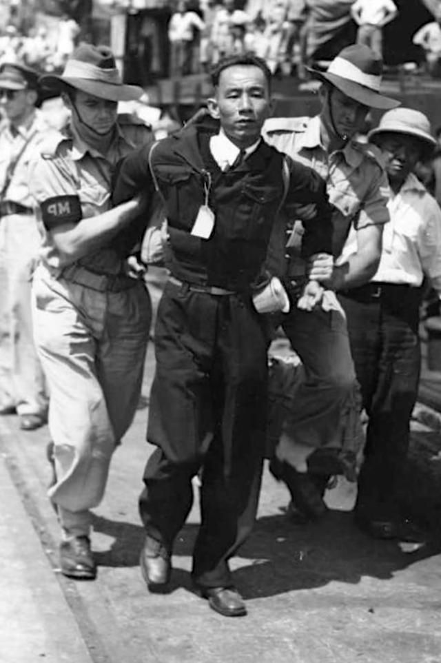 遣返中的台籍日本兵，悉尼港1946年