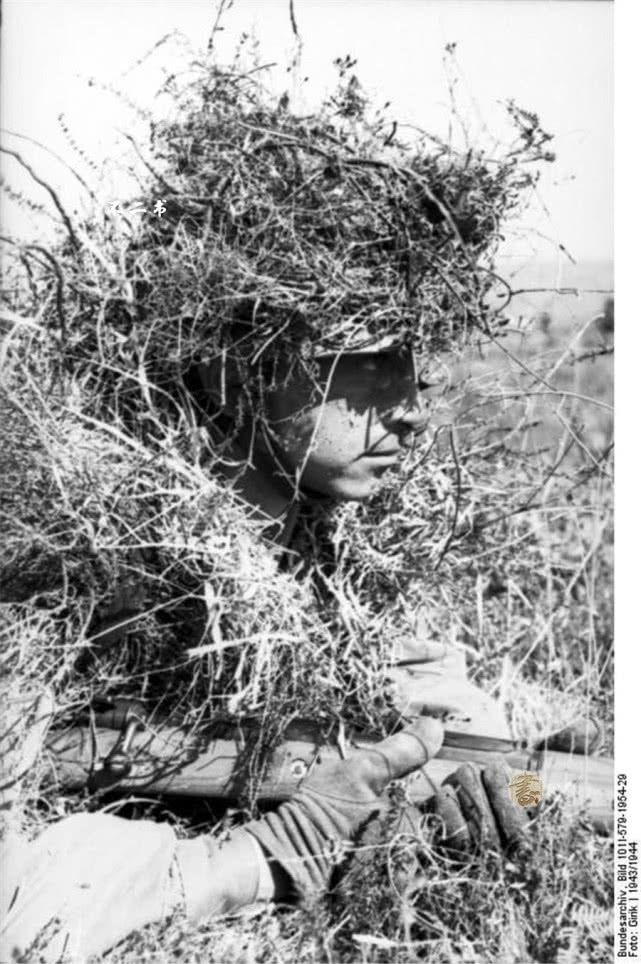 老照片：镜头下二战战场上的狙击手，一把98k百里收人头