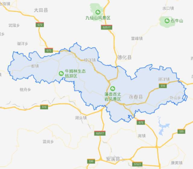 福建省一个县，人口超60万，因和湖南省一个县重名而改名！