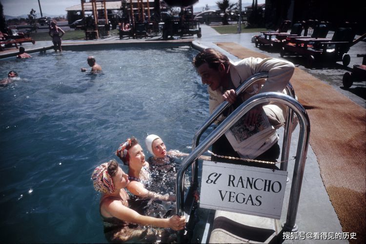 老照片二战时期的美国赌城拉斯维加斯声色犬马好逍遥