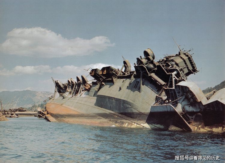 彩色老照片二战投降后的日本遍地都是废墟