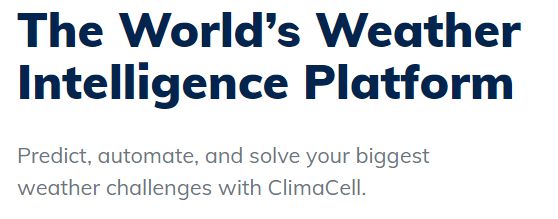 「ClimaCell」获2300万美元C轮融资，帮企业降低天气问题带来的损失