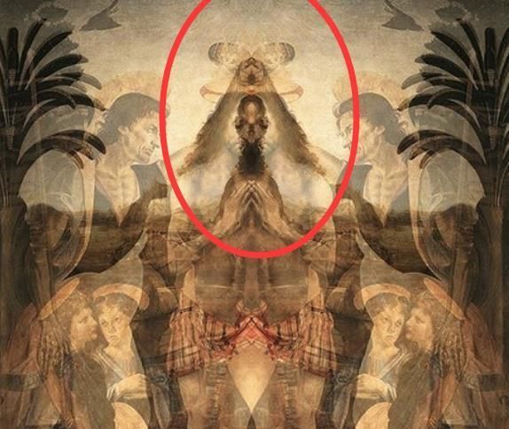 达芬奇画中外星人图片