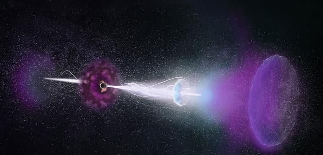 黑洞不仅仅只从宇宙中吞噬能量，它也吐出能量反馈回宇宙