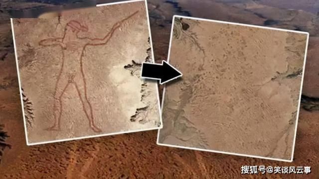 外星人在地球留下记号？澳洲出现千米巨人像，长得像远古人类