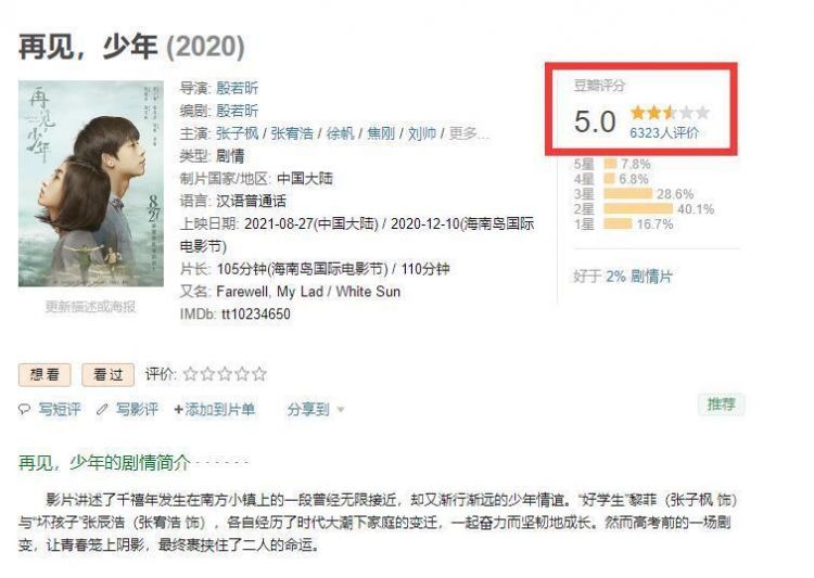 张子枫真的尽力了，上映4天才1500多万票房，真的不能只怪人家