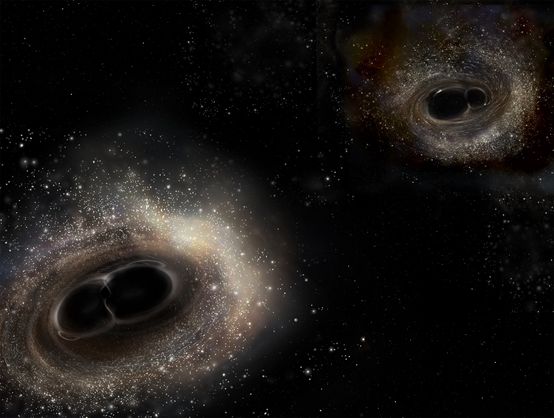 除了引力波，还有什么方法可以探测到合并的黑洞