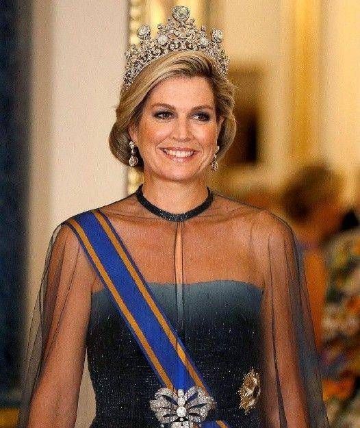 荷兰王后：人高马大衣品好，珠宝不比英女王少，“洞洞裙”惹争议