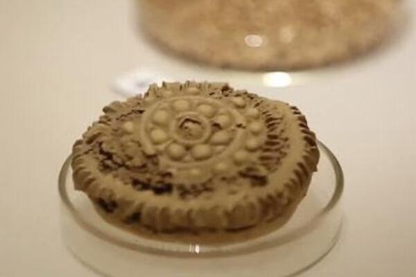 1400年前的月饼长啥样：表面花纹清晰(原料是小麦粉)