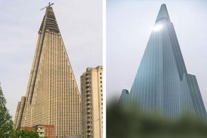  世界上最大的烂尾楼位于朝鲜平壤