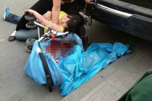 郑州市丰乐路：宝马司机撞死半岁婴儿