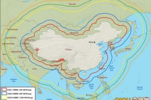 [多图]美国发表的解放军兵力武器分布图 常规导弹覆盖范围