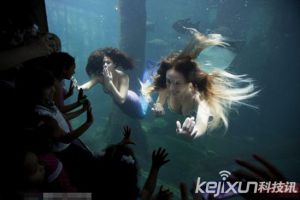  美国佛州公园水下剧场 “美人鱼”表演 中国也有美人鱼表演