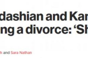 金卡戴珊被曝與侃爺離婚！“他總是談論競選，說著瘋狂的臟話”