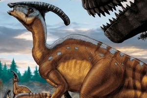 副櫛龍:北美大型恐龍(長9.5米/擁有最長的棒狀頭冠)