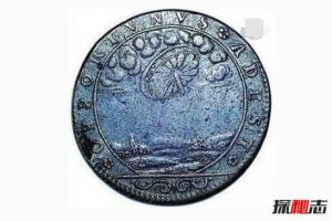 17世纪法国古币上的UFO，硬币上惊现盘旋在空中的飞碟
