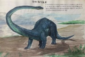 马门溪龙：侏罗纪时代最长颈的龙（几乎可以达20米以上）